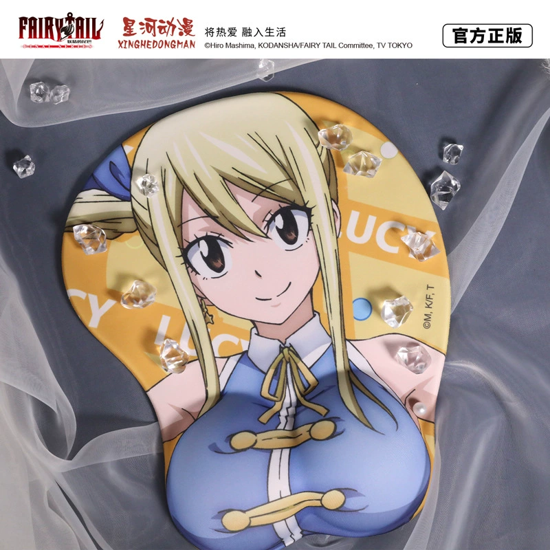 星河动漫 Fairy tail подлинная подкладка мыши 3D Naz Lucy