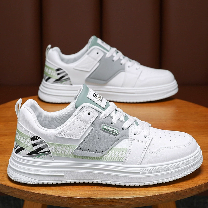 Весенняя Мужская обувь Новые дышащие белые туфли, мужские модные Универсальные Спортивные Повседневные кроссовки на платформе в Корейском стиле, модная обувь