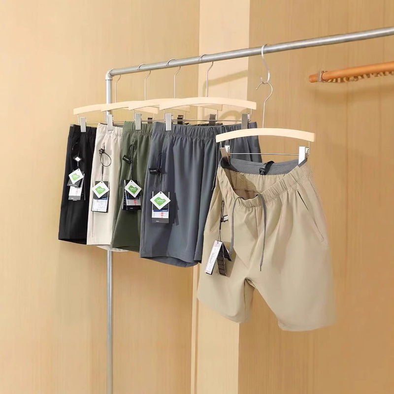 Offline Price 899! Italian-Style Light Luxury Three-Proof Technology Fabric Summer Men's Laser-Perforated Outdoor Lightweight Casual Shorts