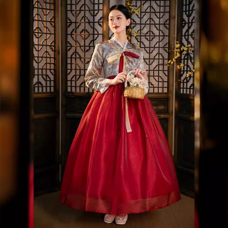 High-end Genuine Korean Clothing Women's Yanji Travel Photography Court Chorus Folk Dance Dae-jang Geum Dress