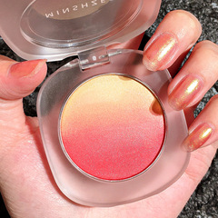 Cross-border blush peach gradient blush youthful soft and smooth easy to apply sweat-proof powder texture delicate enhances complexion