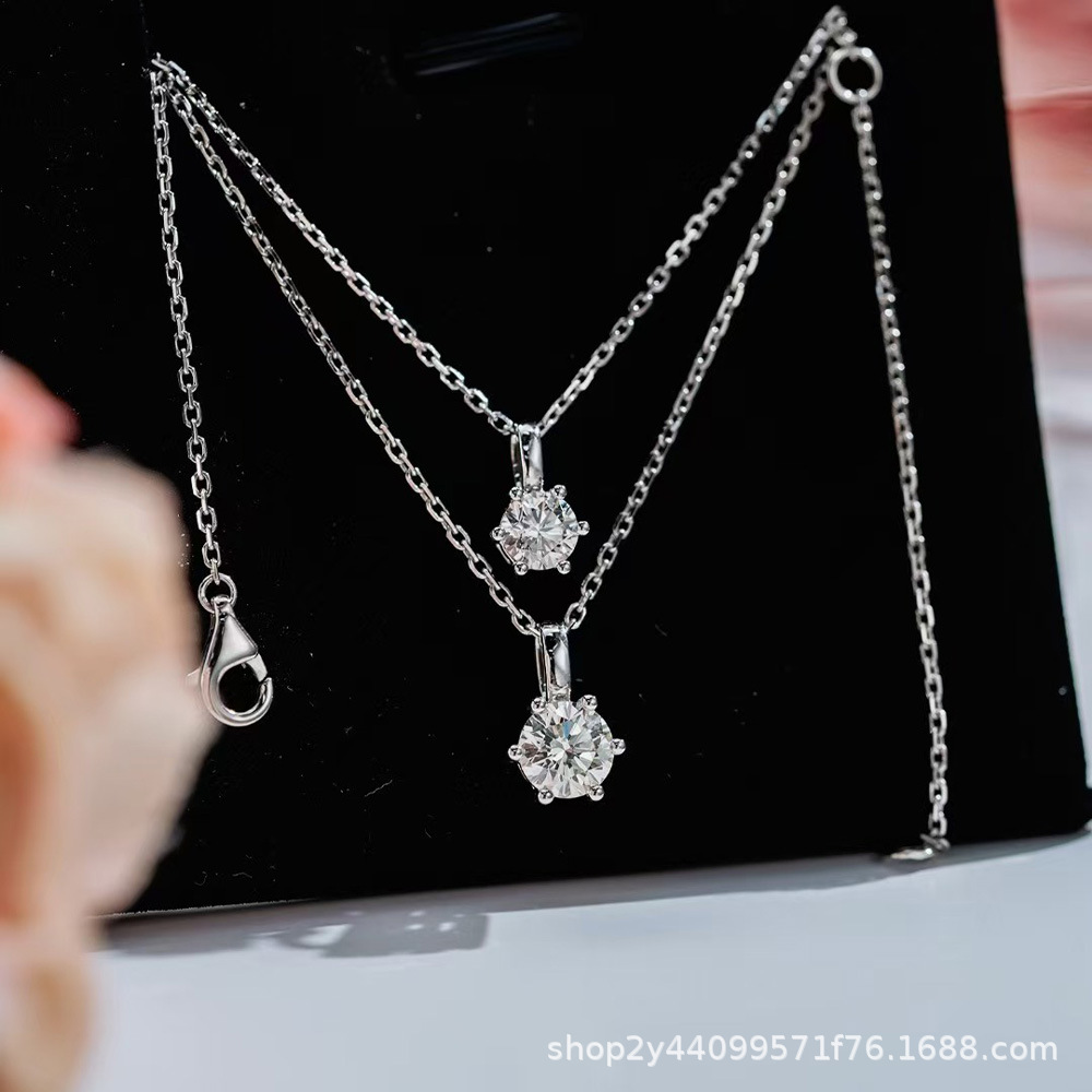 Source IGI Water Shell Fine Gold and Platinum Necklace Wow Wholesale Factory Cultured Diamond Women's Instagram