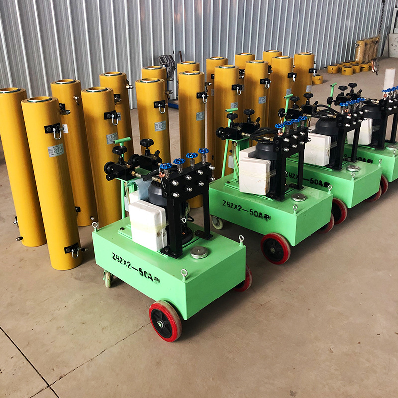 桥梁挂篮行走60吨-600mm行程双作用液压千斤顶空心桥梁建设专用