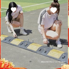 厂家直销橡胶减速带非机动车道自行车减速带行人坡道防滑减速条地