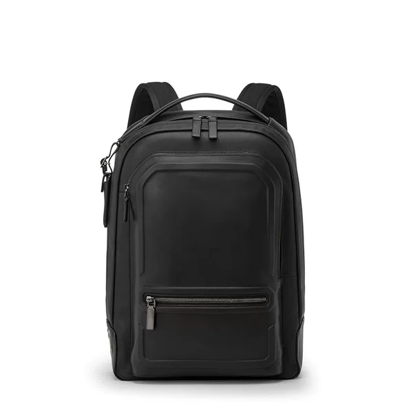 Cross-border European and American business backpack for men, high-end large-capacity double-shoulder bag for commuting, laptop leather backpack