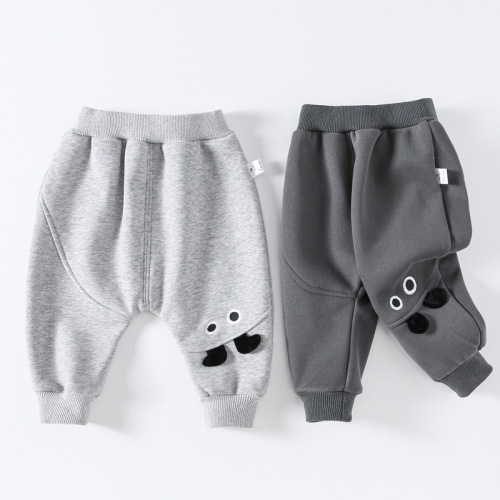 Baby Thicker Pants Winter Boys Toddler Casual Pants Fleece Infants Long Pants Girls Baby Bottoms Winter Clothing Trendy