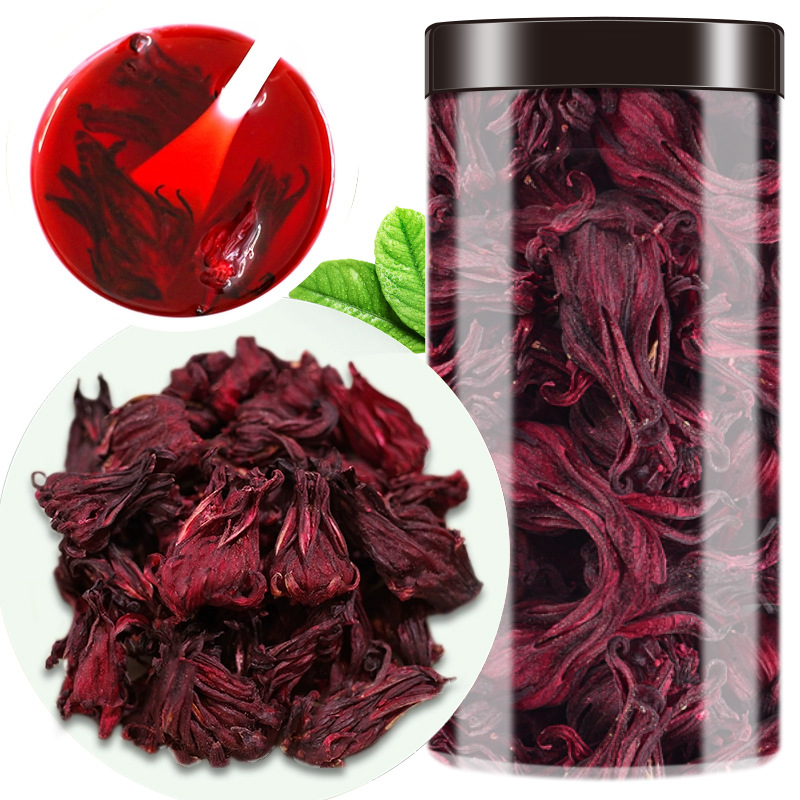 洛神花茶玫瑰茄官方旗舰店正品新鲜洛神花干罐装泡水喝花草茶