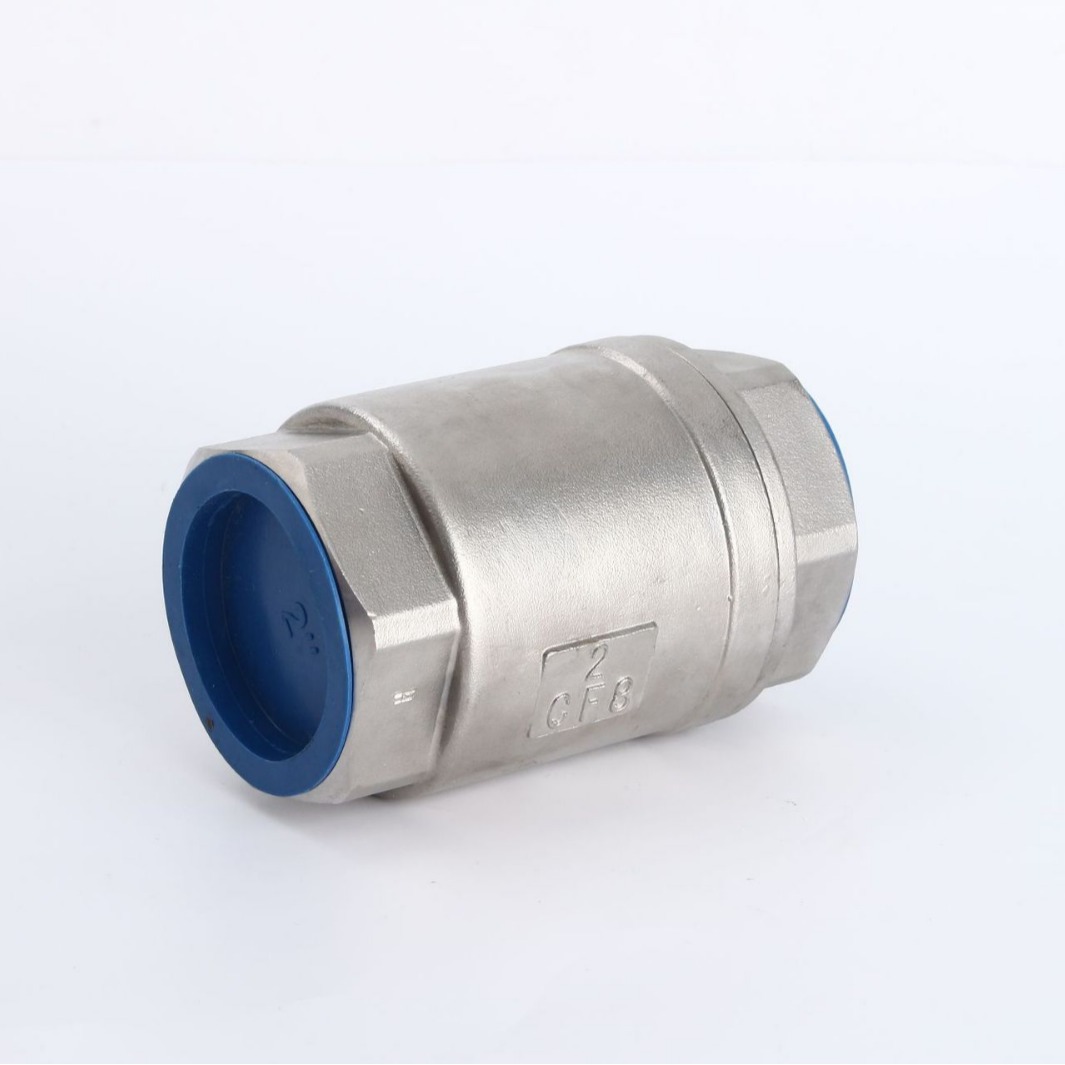 供应 不锈钢立式弹簧止回阀H12逆止阀 单向阀 丝扣止回阀重型304