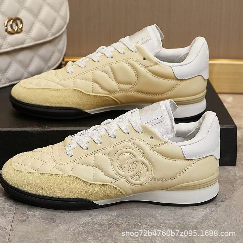 High-Definition Quilted Classic Casual Sports Shoes for Women 2025 New Style Small Fragrant Versatile Fashion Small Sneakers Tennis Shoes