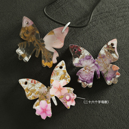 Poppy DIY Crystal Glue Resin Abrasive Butterfly Letter 12 Constellation Pendant Earrings Pendant Silicone Mold