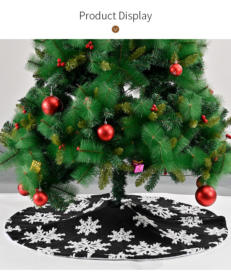 Wholesale Jacquard Snowflake Tree Skirt Christmas Decoration Nihaojewelry display picture 10