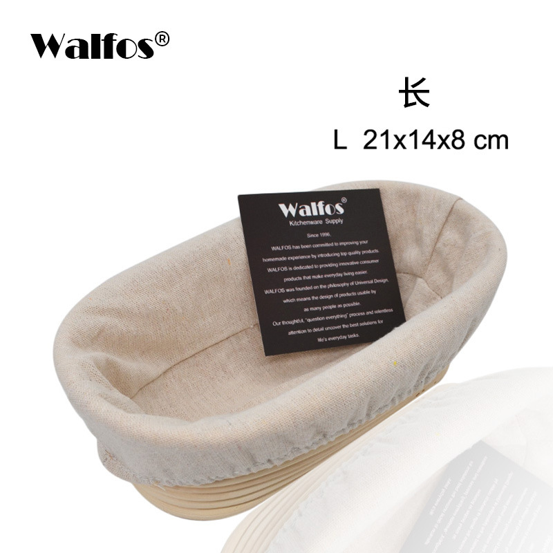 Cesta de fermentación Pan Bollo europeo Hogar Redondo de ratán indonesio Cesta hecha a mano Masa Cesta de fermentación Molde especial para hornear