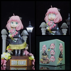 Spy x Family GK Street Lamp Ania Face Replacement Glowing Scene Boxed Anime Figure