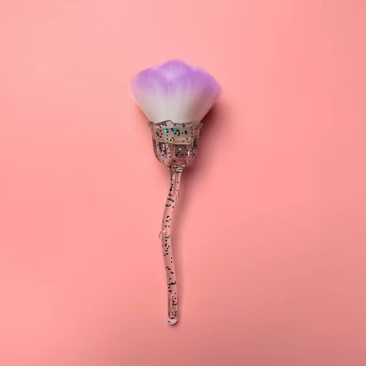 Nuevo cepillo de polvo de uñas, cepillo de polvo de uñas, pintura en polvo, mango de oro rosa, tamaño medio, belleza necesaria para la manicura. image 17