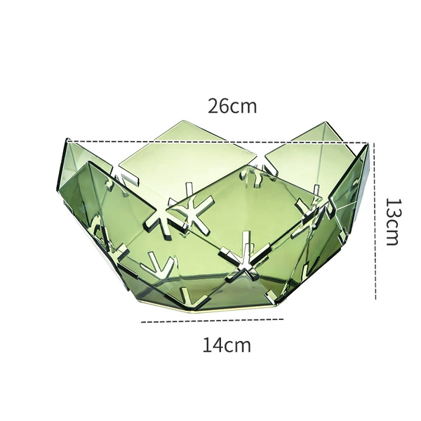 Diamond-shaped translucent green