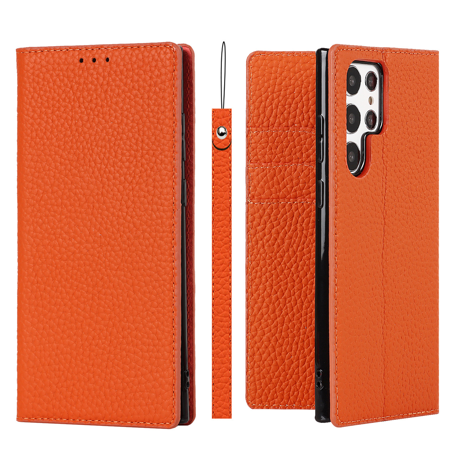 Genuine Leather Protective Case For Samsung Galaxy S24 And S25 Ultra_voghion.com
