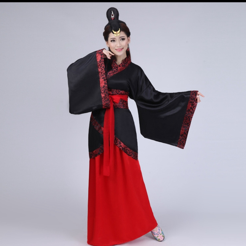 汉服女曲裾嫦娥仙女舞蹈服襦裙戏曲服装演出服学生古装