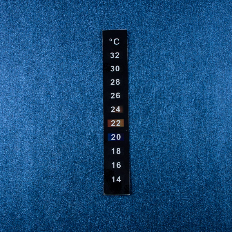 Aquarium, thermometer, adhesive glue, with LED display
