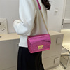 One-shoulder bag for leisure, internet celebrity, Chanel style, 2023