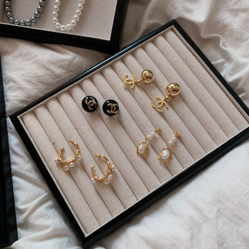 ☆ 기간 한정 핫 세일 ☆ 린넨 프렌치 블랙 풀링 25cm