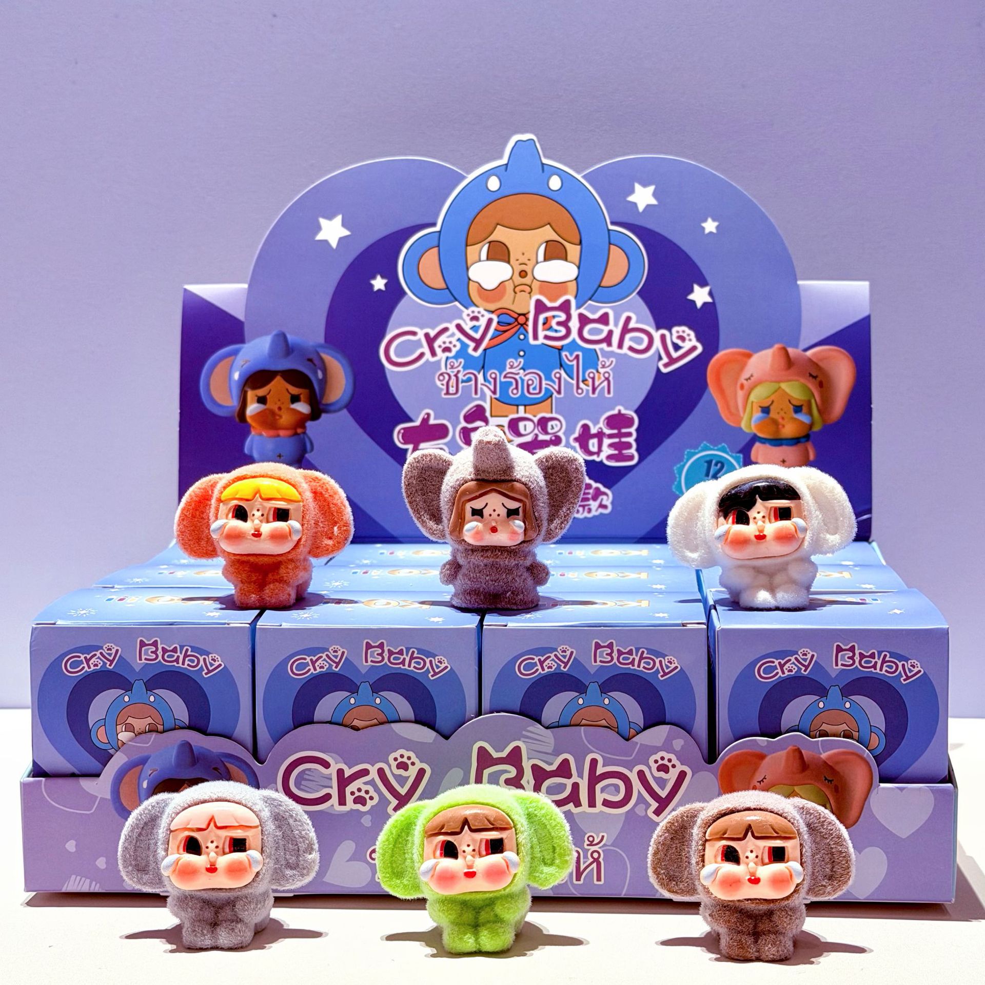 Muñeca de dibujos animados caja ciega encantadora granulares hechas a mano de la moda juegan nuevos muñecas decorativas de escritorio papelería creativa