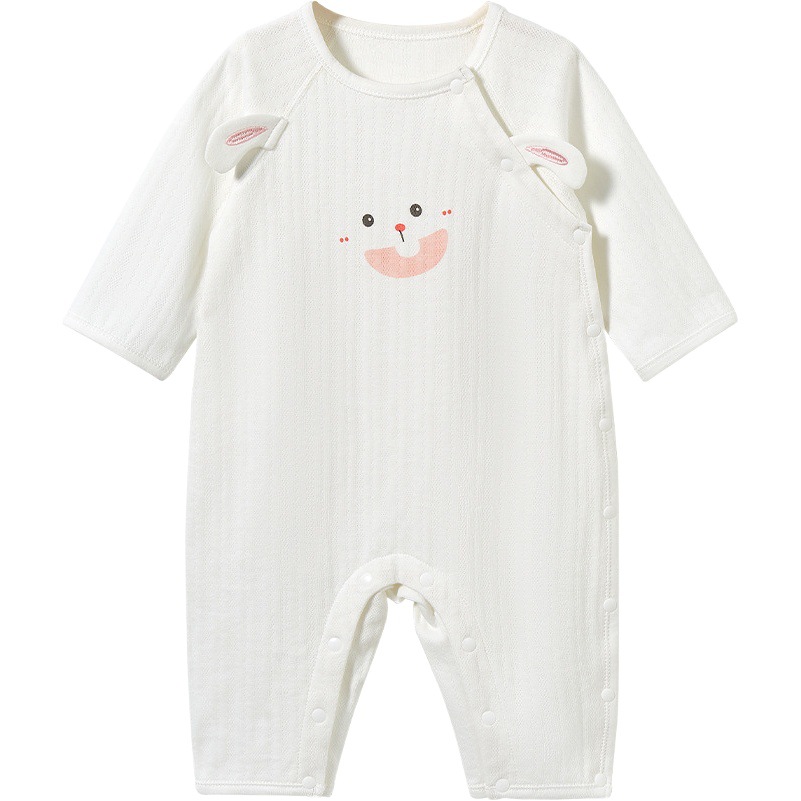 Bebé mono Primavera, otoño, invierno y verano bebé algodón fino otoño ropa de los hombres y las mujeres pijamas traje recién nacido Ropa