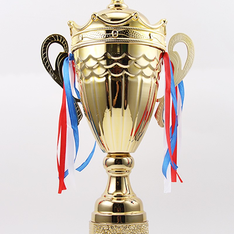 Trofeo de la Corona de Metal Reunión Anual de Reconocimiento Trofeo de Oro Juegos Infantiles Actividades Creativas Trofeo de Metal