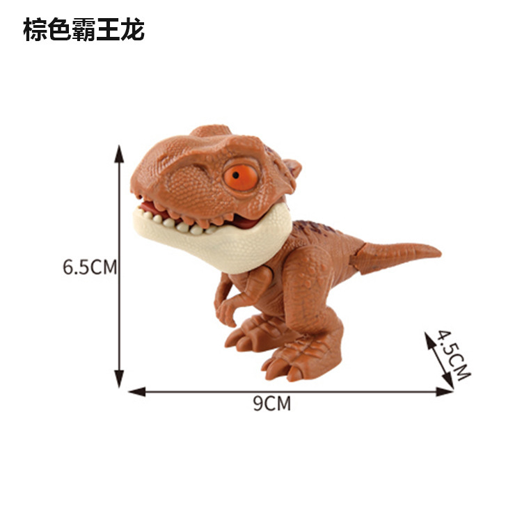 Dedo mordido juguetes de dinosaurio para niños mordido mano modelo de dibujos animados para niños regalos de huevos de dinosaurio simulación de dinosaurio al por mayor