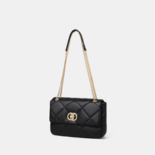 包包2025新款春夏真皮女包斜挎包轻奢小众高级感bags菱格链条包