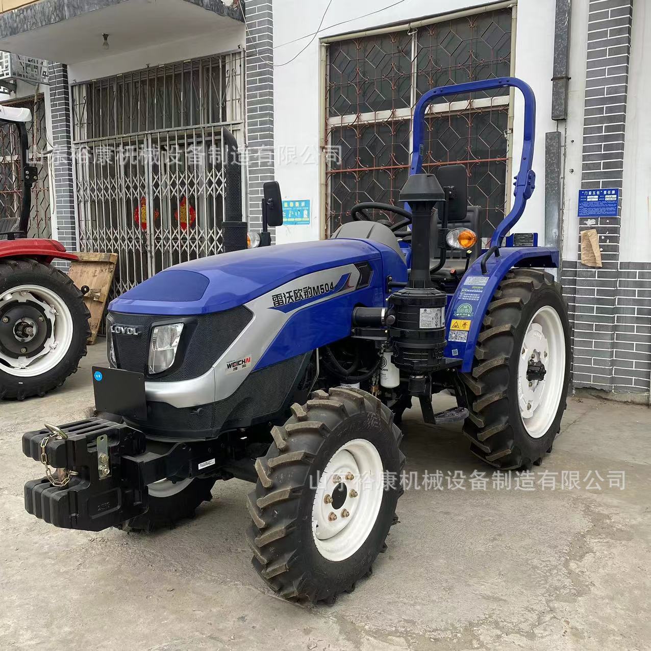 雷沃欧豹M504-E拖拉机 潍柴50马力四驱犁地旋耕播种机8+8梭式换档