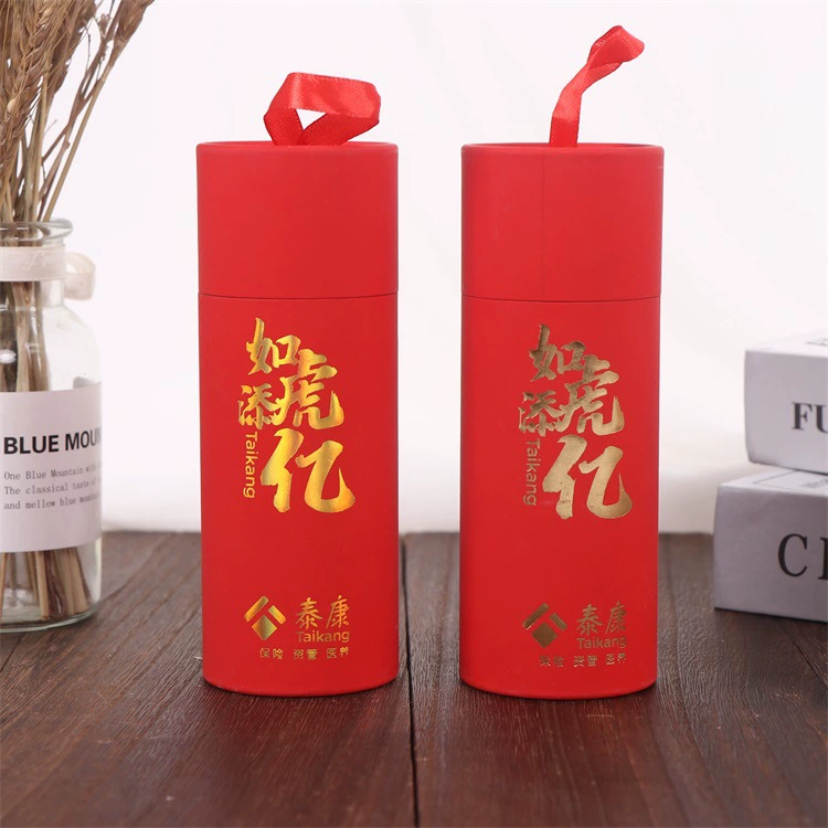 Страховой банк куплет упаковочная коробка креативная чайная крафт-бумага банки портативная небольшая подарочная упаковка круглая коробка на заказ