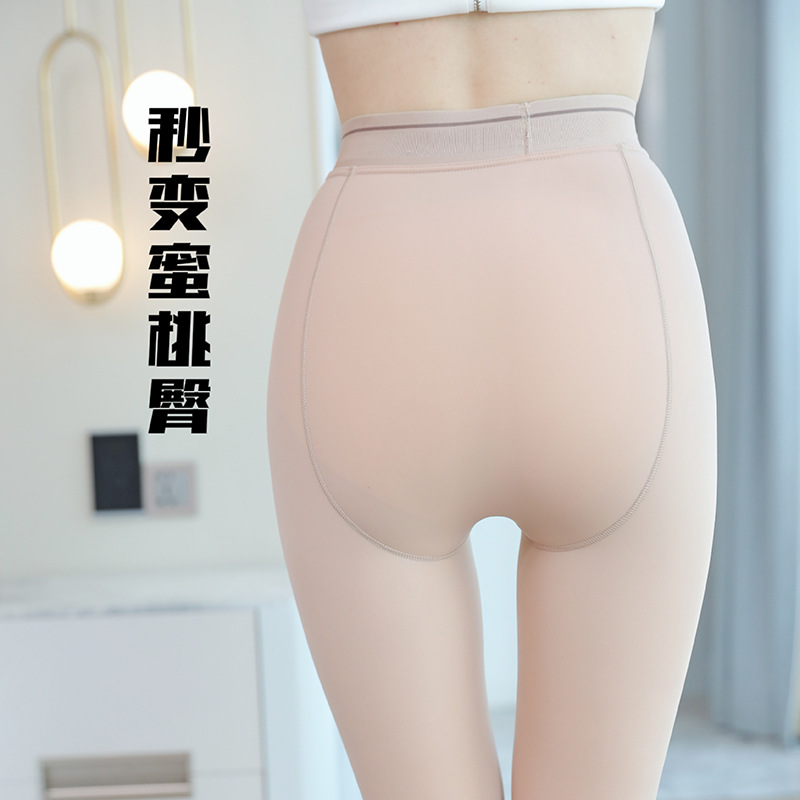 Fábrica de fuente ligera a medida 120g calcetines de piernas desnudas, calcetines de primavera y otoño, calcetines para elevar las caderas y las piernas delgadas