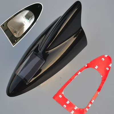 vehicle antenna, Solar Flash Light Car Antenna - antenna-model-black-18-lights-adhesive-remote-control