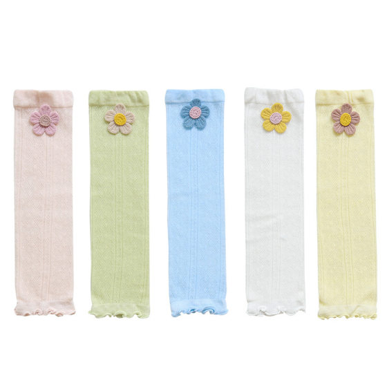 Baby's Knee Pad Summer Ultra-thin Elbow Pad Sleeve Newborn Baby's Knee Loosen Anti-mosquito Socks Long Tube Air Conditioning Leg Pad