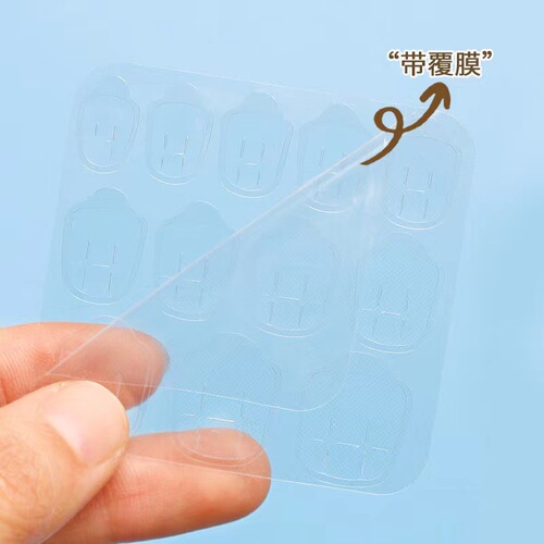 New style jelly glue plus size nail double-sided tape yellow glue nail stickers jelly glue wearing nails fake nails wholesale