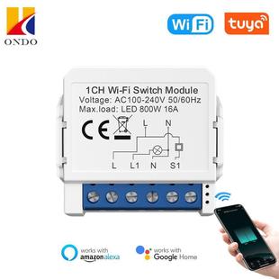 Wifi Switch 1/2/3/4 Way Dual Control Light Switch Mini Module Remote Control Tuya Circuit Breaker