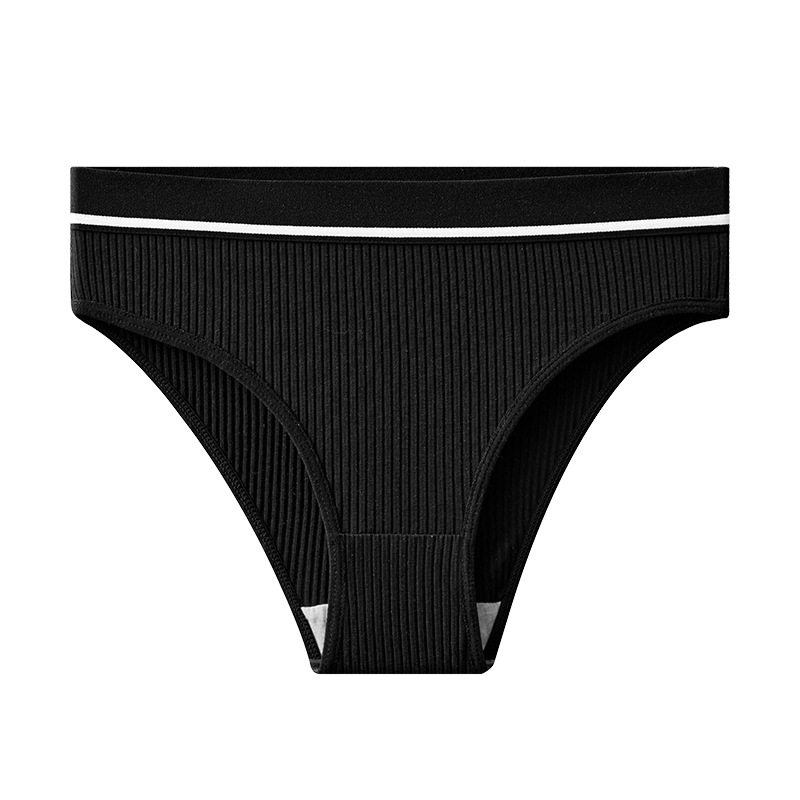 Ropa interior transfronteriza, calzoncillos deportivos para niñas de algodón puro, ropa interior de mujer de todo fósforo de moda de color sólido, cómoda y agradable para la piel sexy