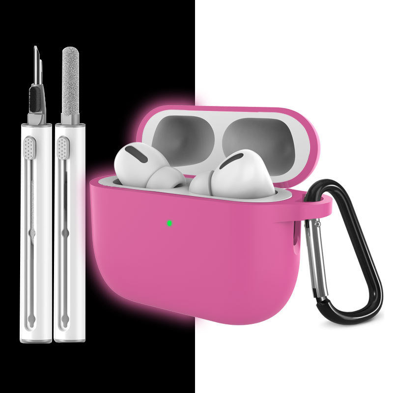 适用Airpodspro3保护套苹果耳机保护壳硅胶纯色airpods保护壳批发|undefined