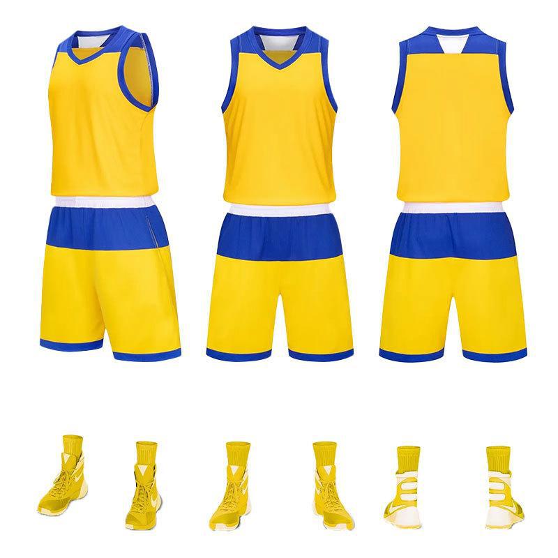 Men's Clothing Men's Style Basketball Uniform Set Double Pocket DIY Competition Training Team Wear For Formal & Casual_voghion.com