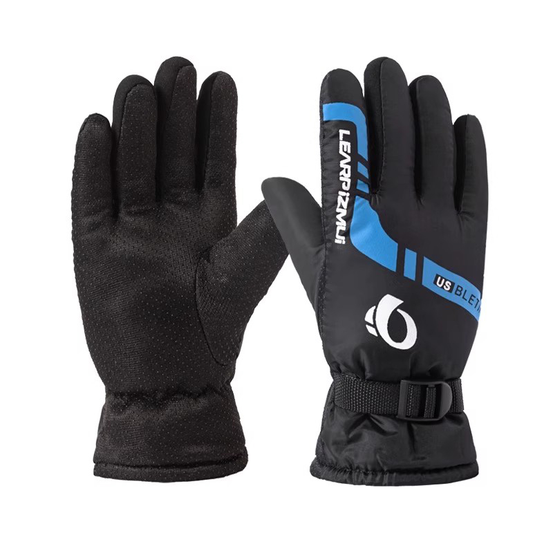 Guantes de ciclismo de invierno caliente y veludo invierno a prueba de viento impermeable motocicleta al aire libre guantes a prueba de frío para llevar