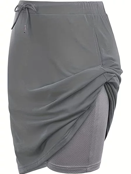 N 38130 Elastic Knee-Length Sport Skirt