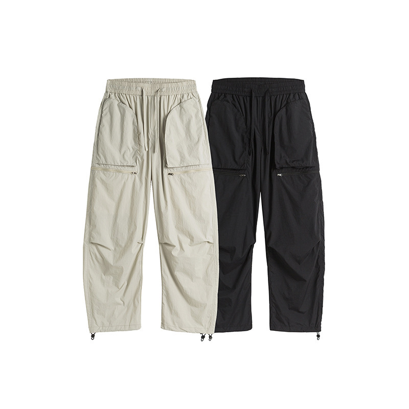 Spring Japanese trend solid color three dimensional travel trousers