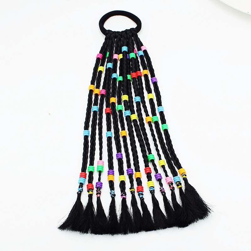 Конский хвост парик для девочек с косами для волос