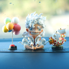 One Piece car ornaments fifth gear sun god Nika Luffy car figure Zoro Acero car interior cartoon