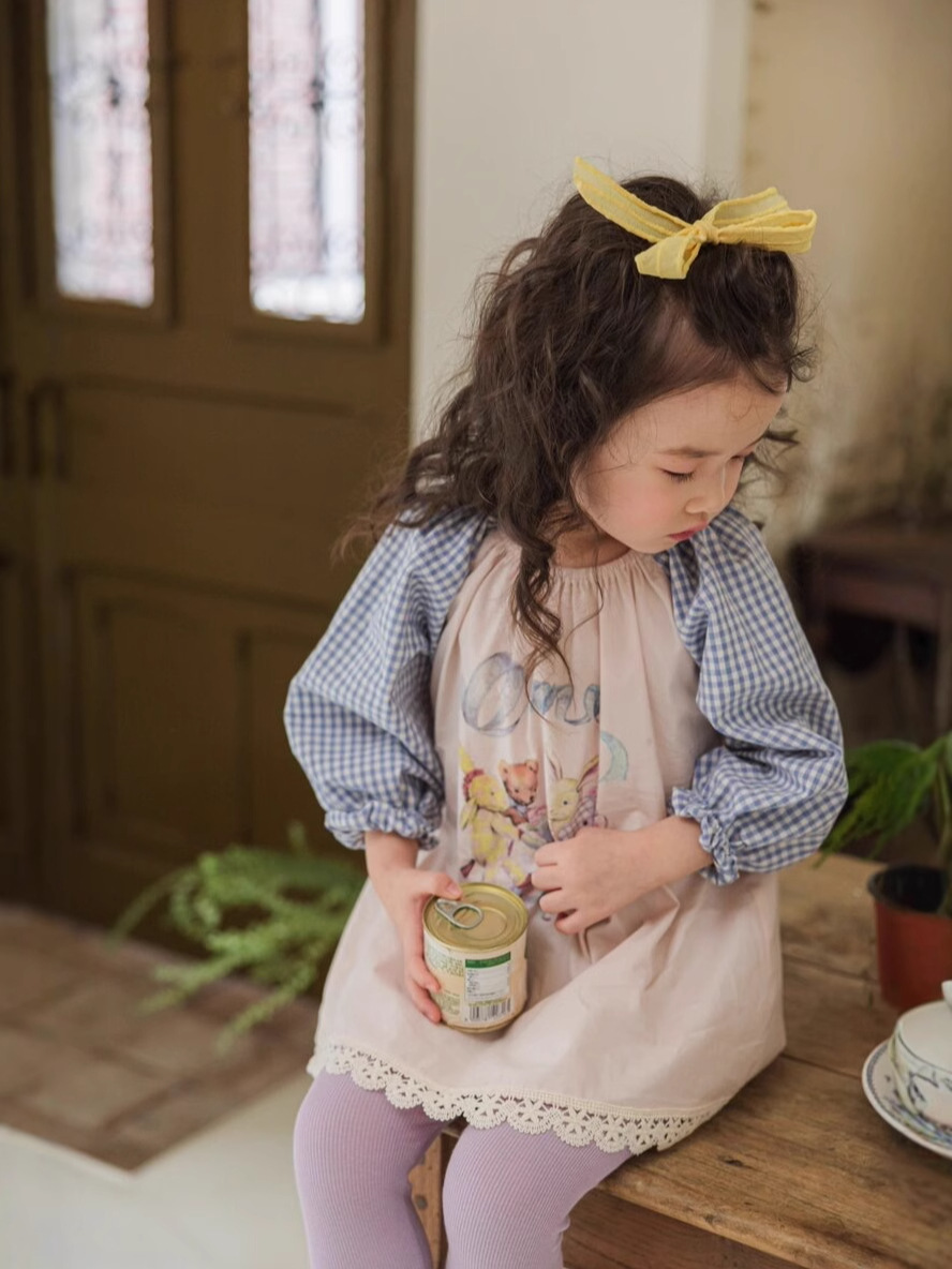 Vestido de niñas leggings set de otoño ropa infantil coreana de otoño 2025 nuevos productos de ropa de bebé ropa de otoño para niños image 3