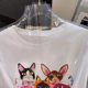 Foreign Trade Source Factory First-line Brand Counter Shopping Mall Cut Label Women's Cotton Cat Printed Shoulder Short-sleeved T-shirt
