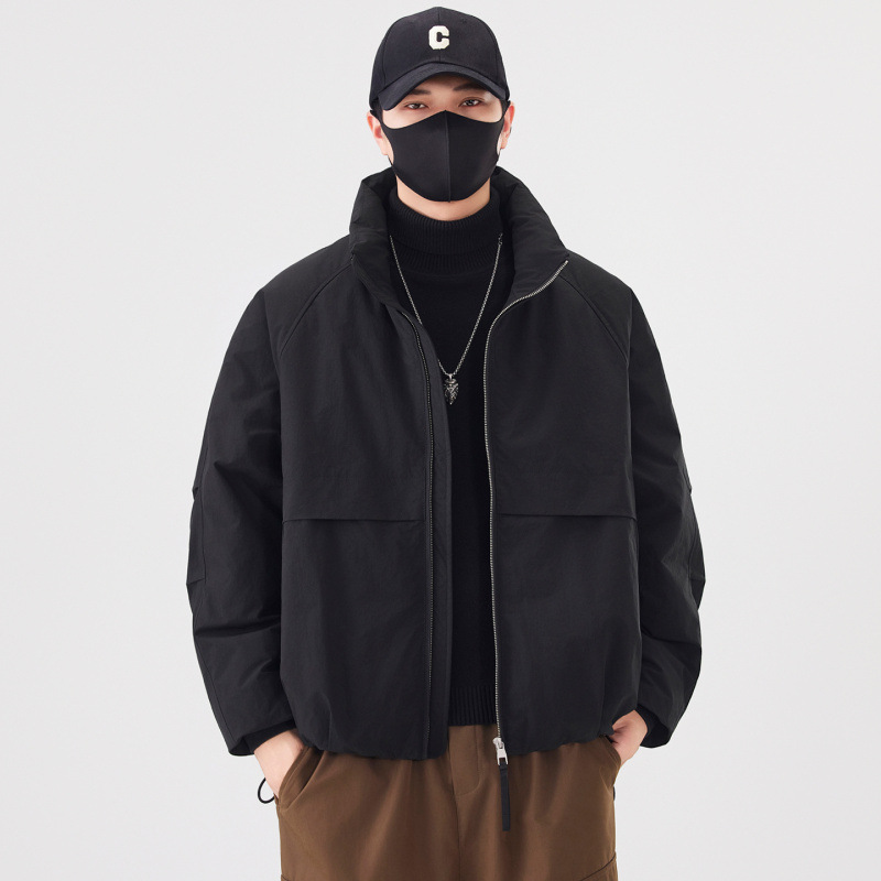 New National Standard 90 Velvet 2025 Winter New down Jacket Men's Stand Collar Fashionable Warm Jacket 2568-240