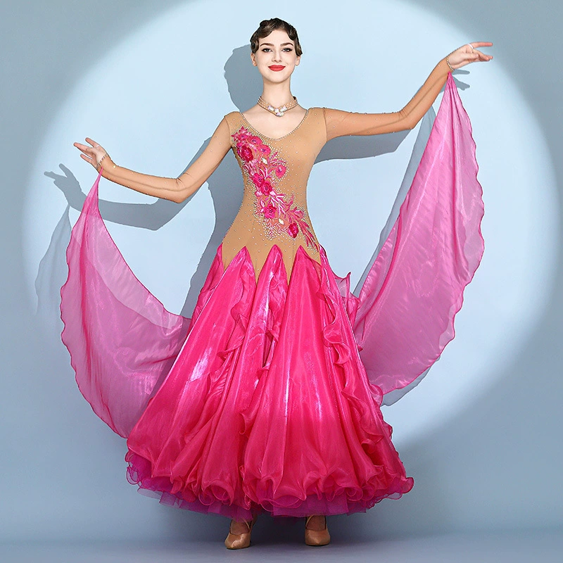 Платье для современного танца для взрослых Lin Feier S7104