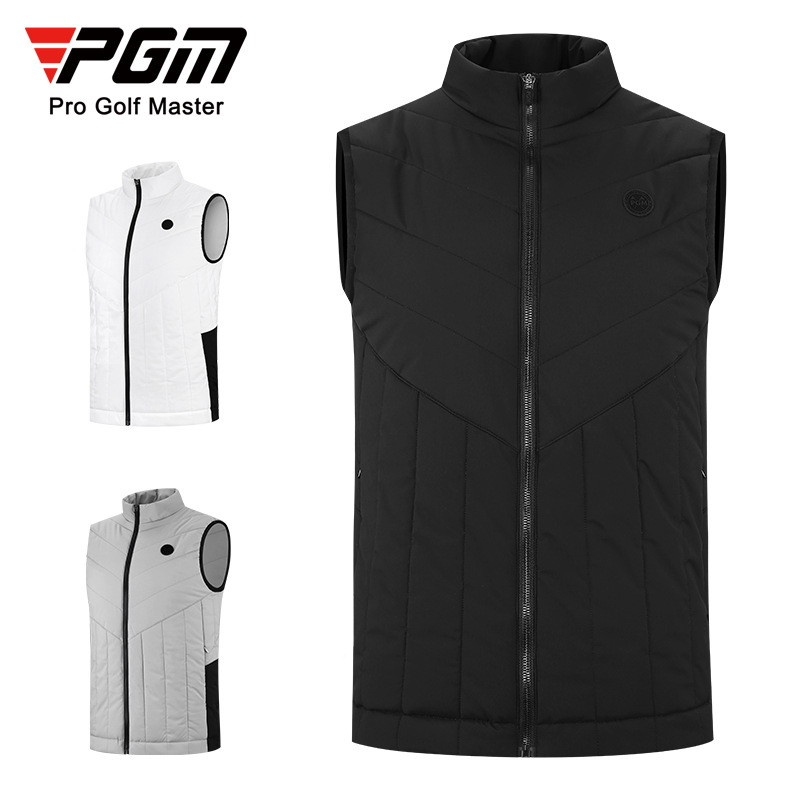 Áo ghi lê golf PGM nam chần bông giữ ấm mùa thu đông — YF519-Áo khoác bông đen [chần bông], YF519-Áo khoác cotton xám [chần bông], YF517-Áo khoác màu đỏ [90% lông vịt trắng], YF517-Áo khoác đen [90% lông vịt trắng]