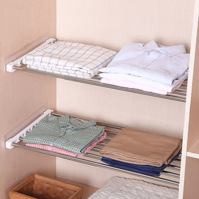 Telescoping Stratified Shelf wardrobe A partition Storage rack cupboard Compartment Shower Room Telescoping student dormitory